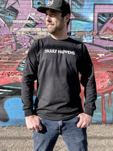Load image into Gallery viewer, &quot;Snarf Happens&quot; long-sleeve black t-shirt